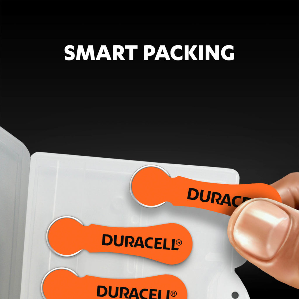 Smart packaging of hearing aids batteries size 13 icon