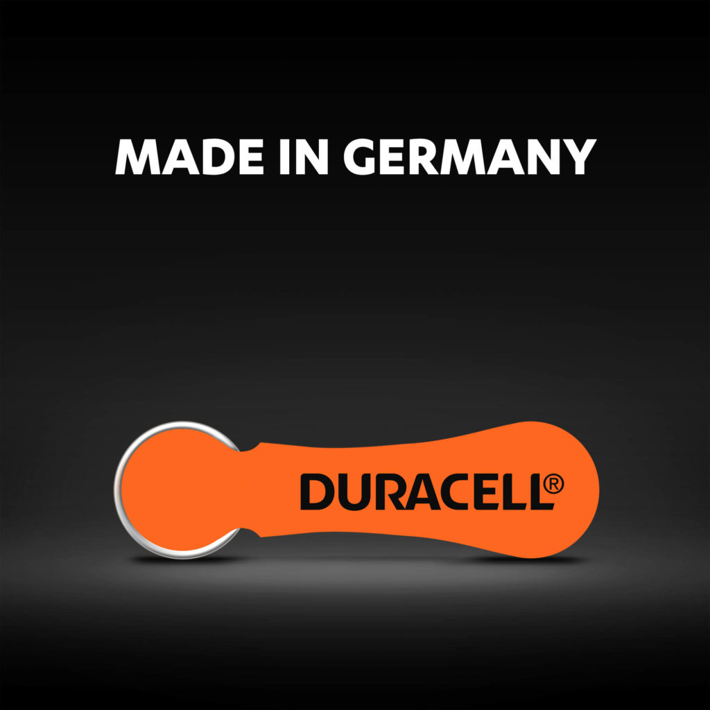 Hearing aids batteries made in Germany