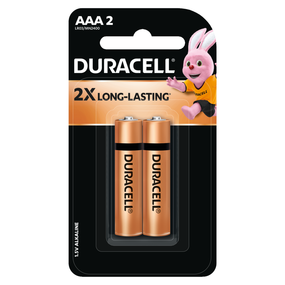AAA Duracell alkaline batteries - 1.5v