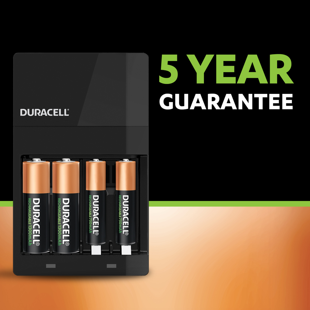 Pile rechargeable Duracell 4x AA 1300mAh Plus
